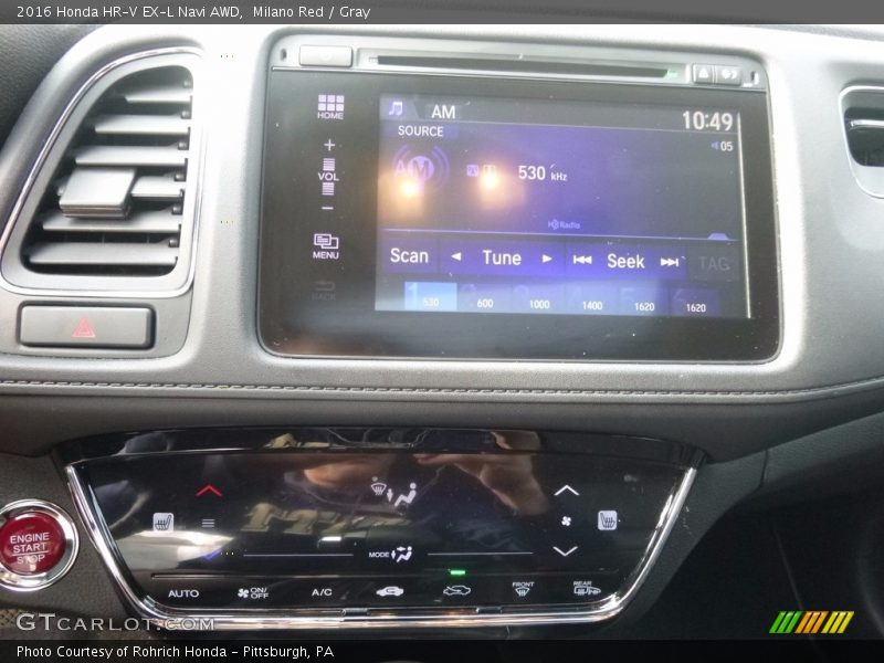 Milano Red / Gray 2016 Honda HR-V EX-L Navi AWD