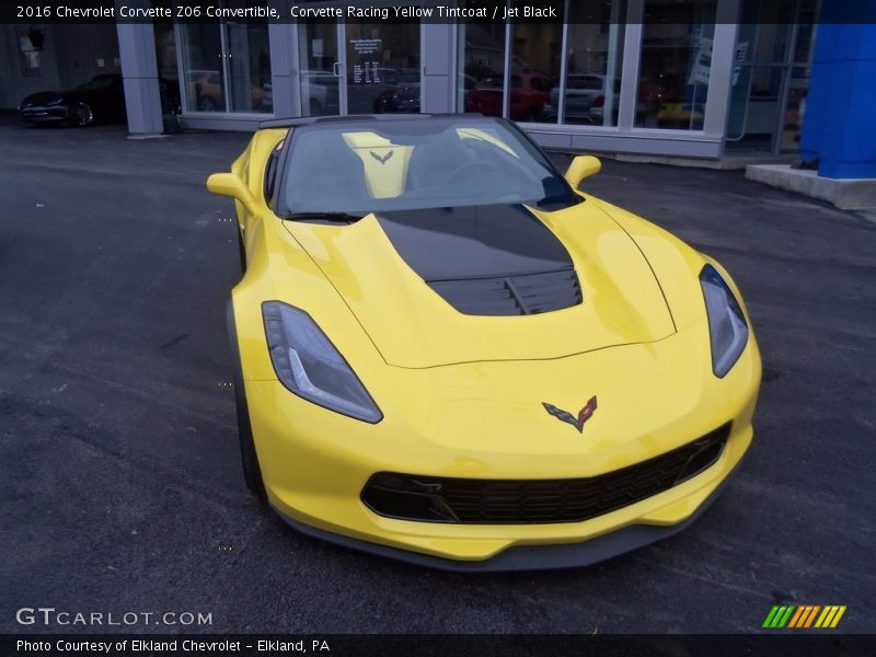 Corvette Racing Yellow Tintcoat / Jet Black 2016 Chevrolet Corvette Z06 Convertible