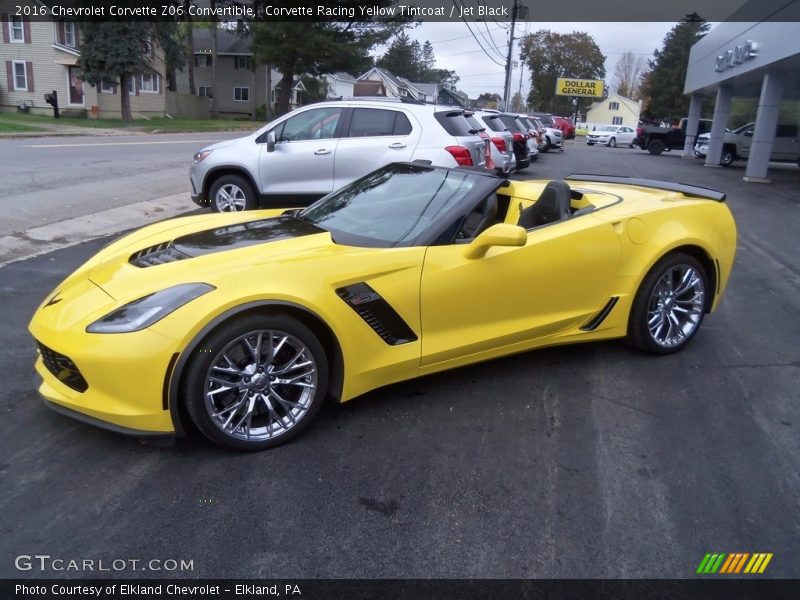 Corvette Racing Yellow Tintcoat / Jet Black 2016 Chevrolet Corvette Z06 Convertible