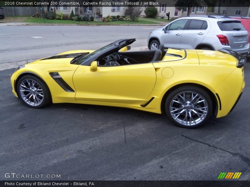 Corvette Racing Yellow Tintcoat / Jet Black 2016 Chevrolet Corvette Z06 Convertible