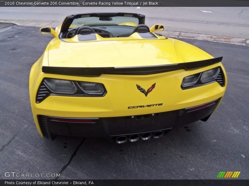 Corvette Racing Yellow Tintcoat / Jet Black 2016 Chevrolet Corvette Z06 Convertible