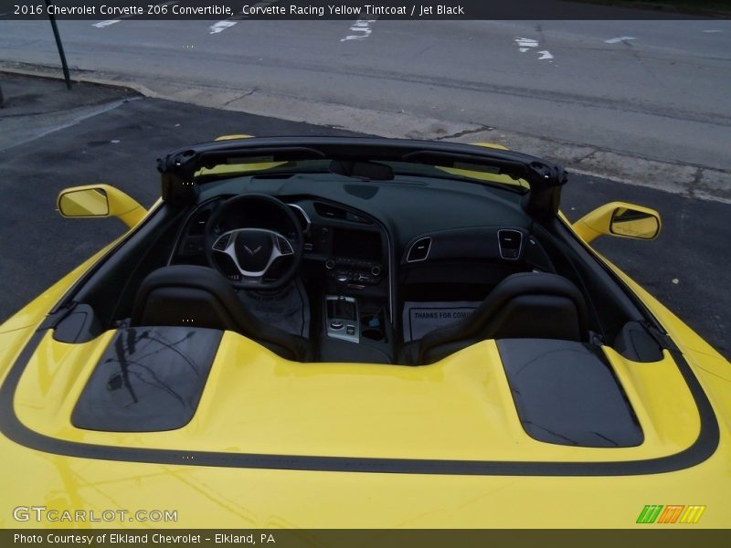 Corvette Racing Yellow Tintcoat / Jet Black 2016 Chevrolet Corvette Z06 Convertible