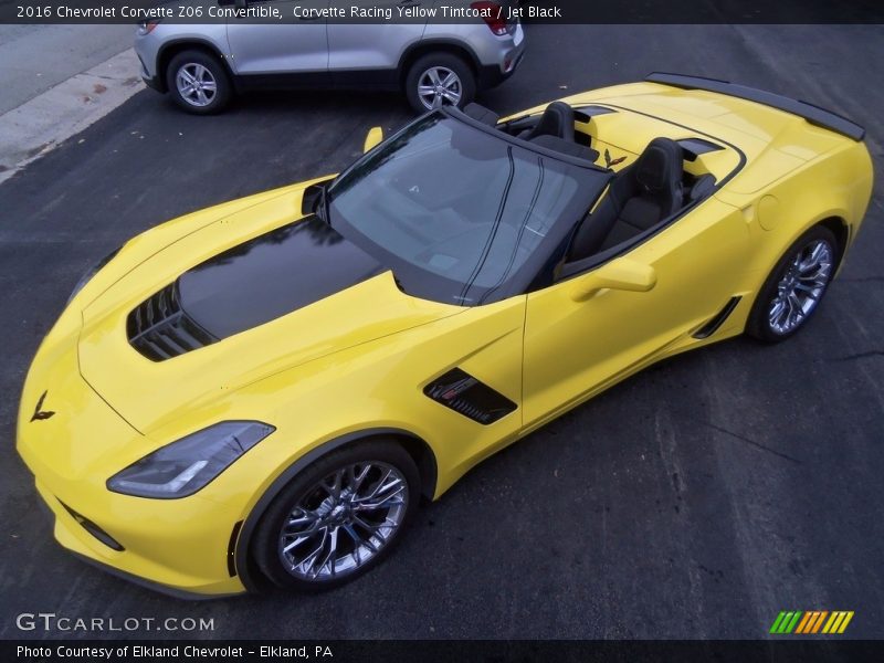 Corvette Racing Yellow Tintcoat / Jet Black 2016 Chevrolet Corvette Z06 Convertible