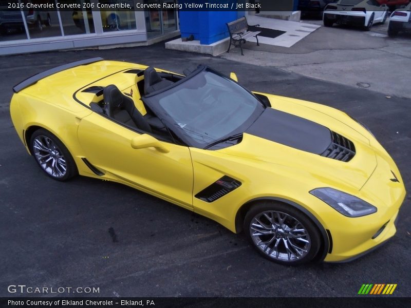 Corvette Racing Yellow Tintcoat / Jet Black 2016 Chevrolet Corvette Z06 Convertible
