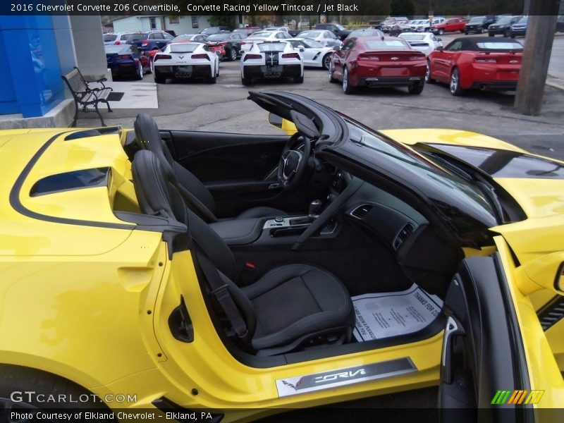 Corvette Racing Yellow Tintcoat / Jet Black 2016 Chevrolet Corvette Z06 Convertible