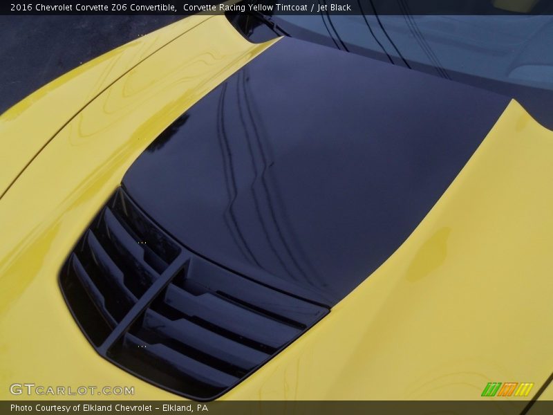 Corvette Racing Yellow Tintcoat / Jet Black 2016 Chevrolet Corvette Z06 Convertible