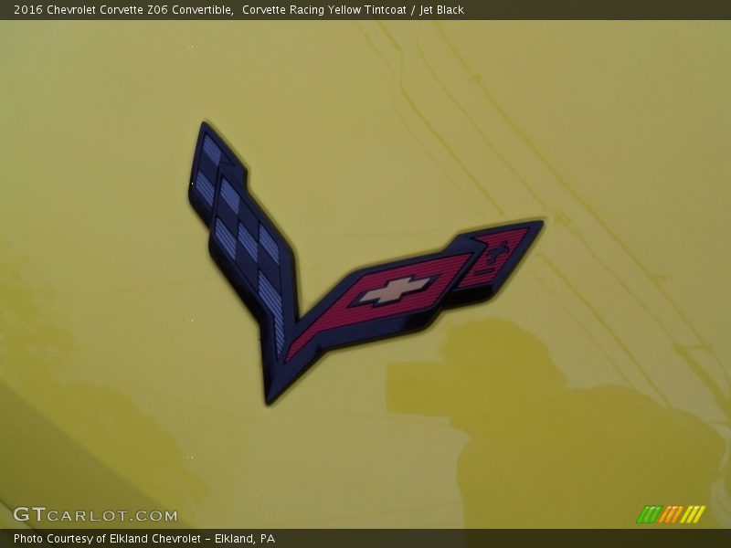 Corvette Racing Yellow Tintcoat / Jet Black 2016 Chevrolet Corvette Z06 Convertible
