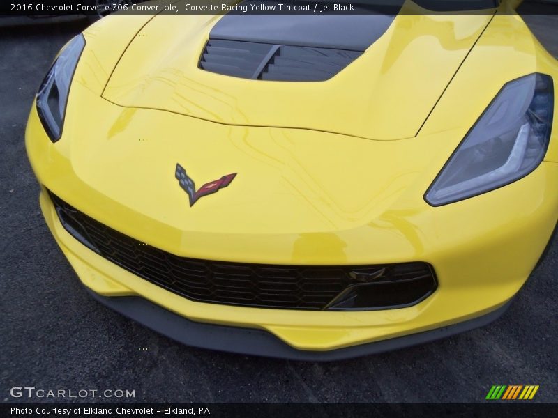 Corvette Racing Yellow Tintcoat / Jet Black 2016 Chevrolet Corvette Z06 Convertible