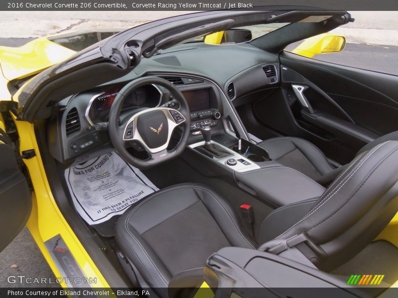 Corvette Racing Yellow Tintcoat / Jet Black 2016 Chevrolet Corvette Z06 Convertible