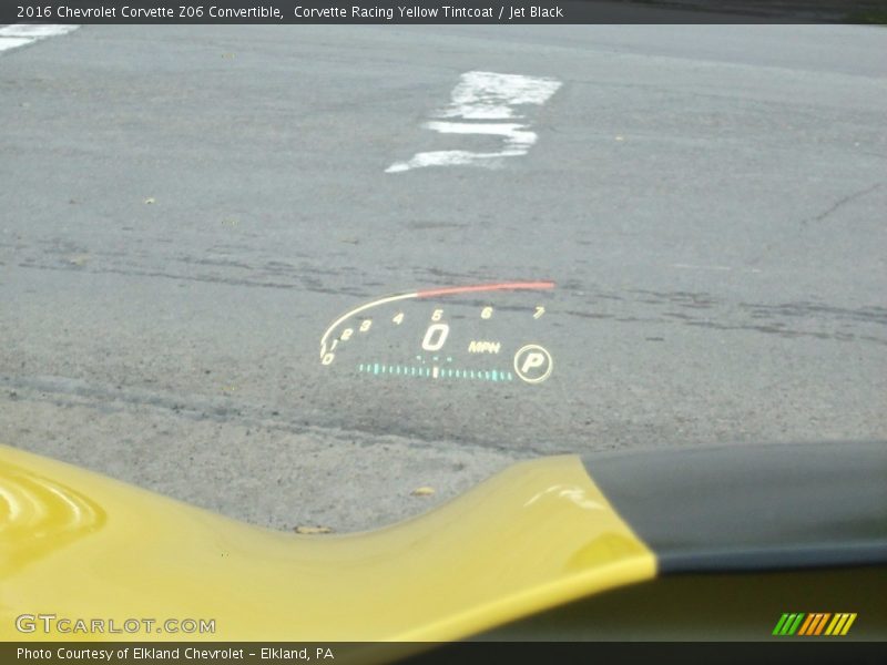 Corvette Racing Yellow Tintcoat / Jet Black 2016 Chevrolet Corvette Z06 Convertible