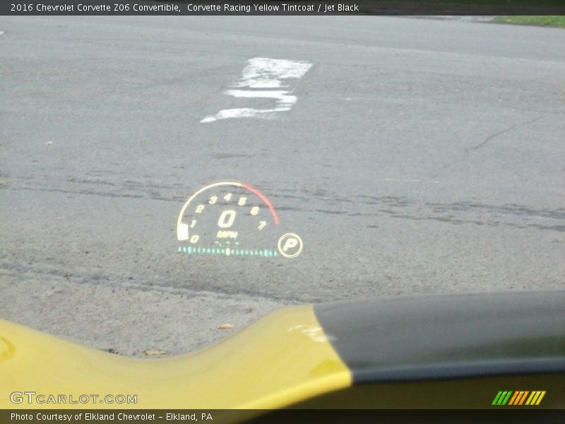 Corvette Racing Yellow Tintcoat / Jet Black 2016 Chevrolet Corvette Z06 Convertible