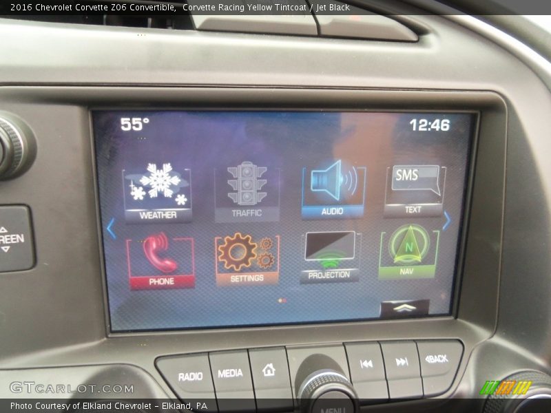 Corvette Racing Yellow Tintcoat / Jet Black 2016 Chevrolet Corvette Z06 Convertible