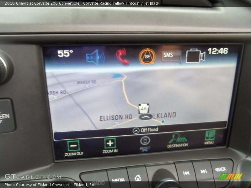 Corvette Racing Yellow Tintcoat / Jet Black 2016 Chevrolet Corvette Z06 Convertible
