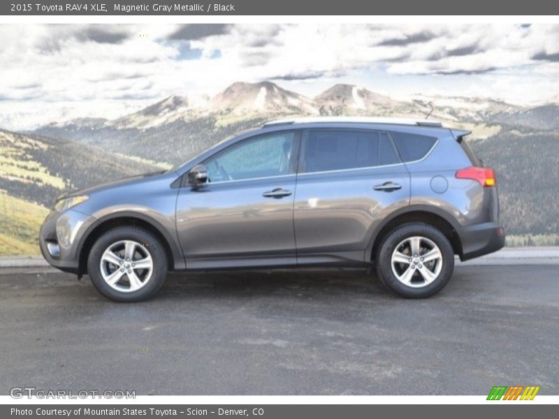 Magnetic Gray Metallic / Black 2015 Toyota RAV4 XLE