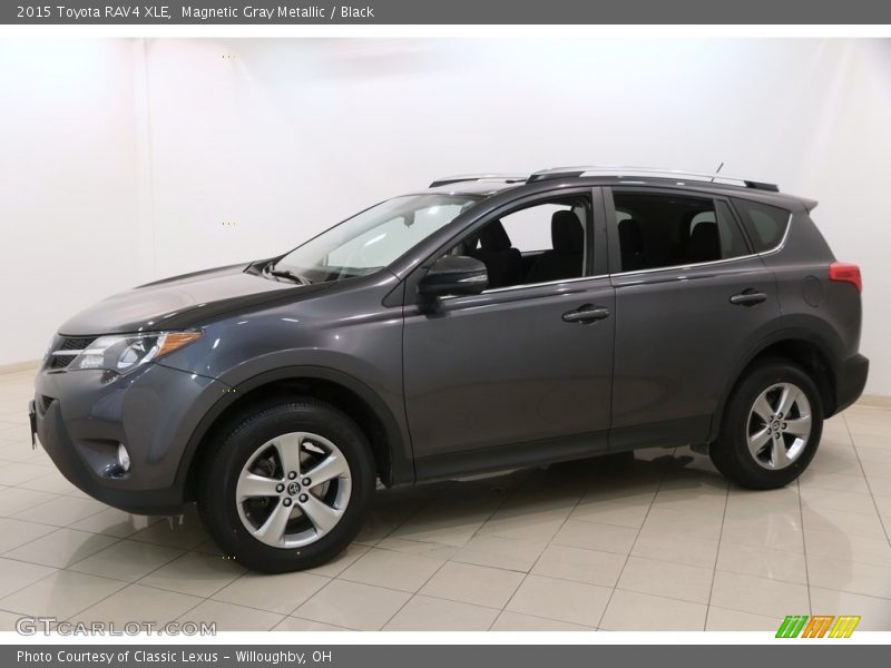 Magnetic Gray Metallic / Black 2015 Toyota RAV4 XLE