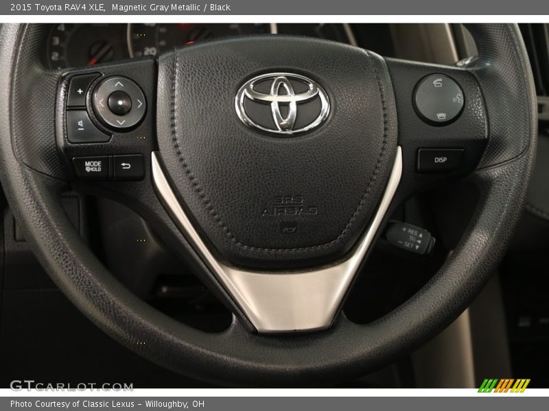 Magnetic Gray Metallic / Black 2015 Toyota RAV4 XLE