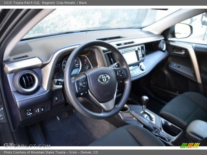 Magnetic Gray Metallic / Black 2015 Toyota RAV4 XLE