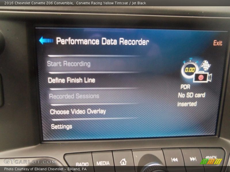 Corvette Racing Yellow Tintcoat / Jet Black 2016 Chevrolet Corvette Z06 Convertible