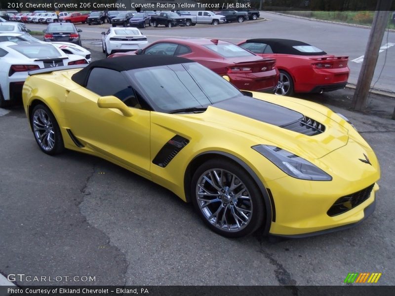 Corvette Racing Yellow Tintcoat / Jet Black 2016 Chevrolet Corvette Z06 Convertible