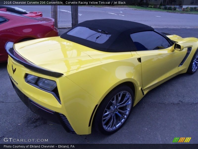 Corvette Racing Yellow Tintcoat / Jet Black 2016 Chevrolet Corvette Z06 Convertible
