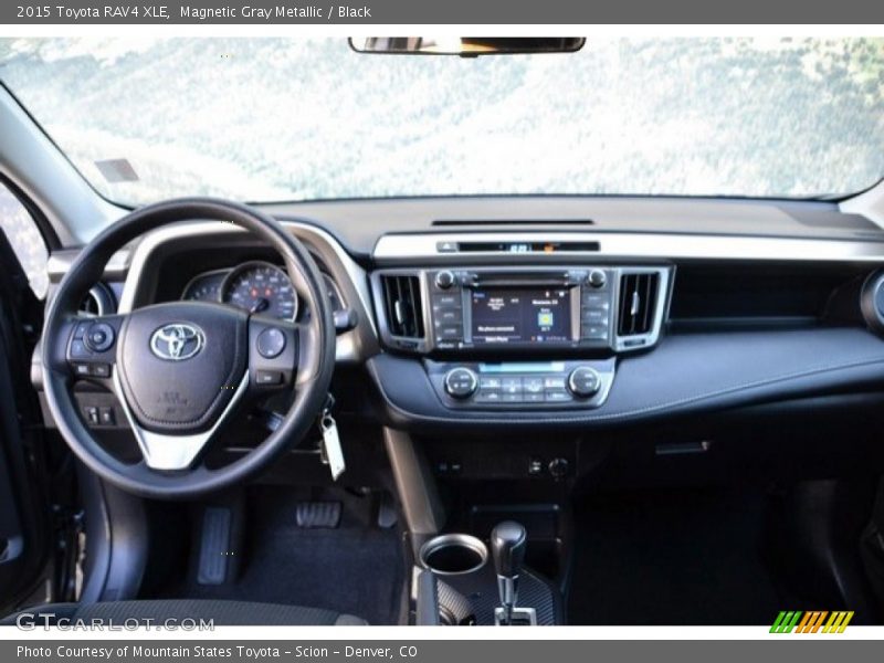 Magnetic Gray Metallic / Black 2015 Toyota RAV4 XLE