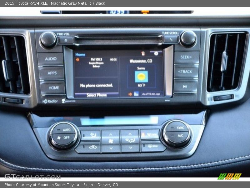 Magnetic Gray Metallic / Black 2015 Toyota RAV4 XLE