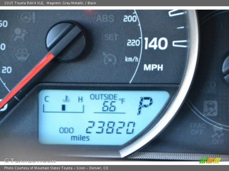 Magnetic Gray Metallic / Black 2015 Toyota RAV4 XLE