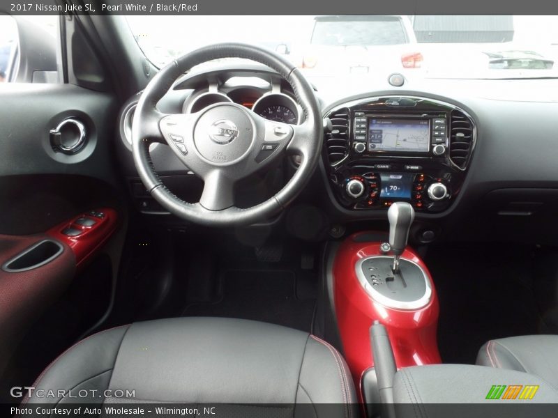 Pearl White / Black/Red 2017 Nissan Juke SL
