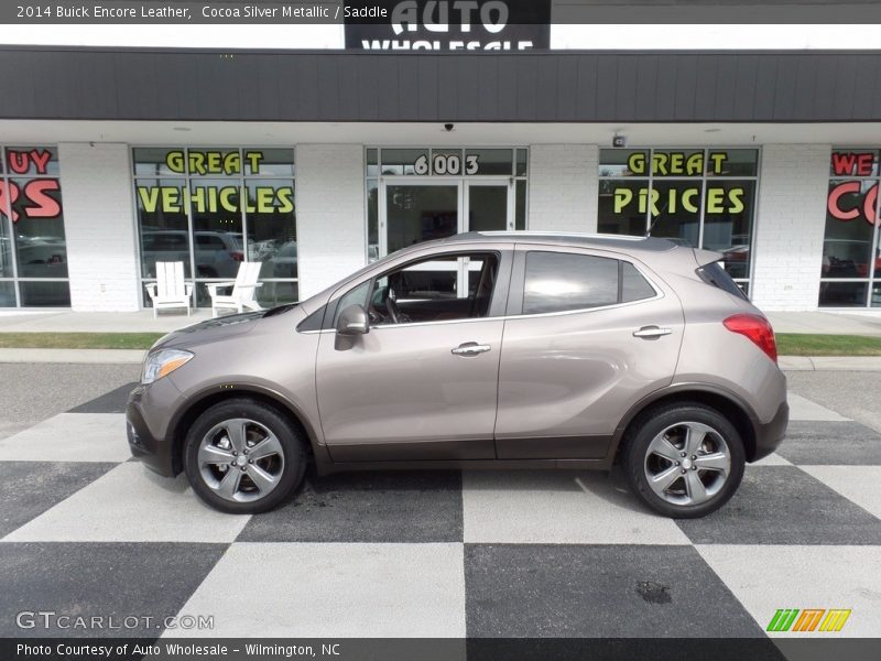 Cocoa Silver Metallic / Saddle 2014 Buick Encore Leather