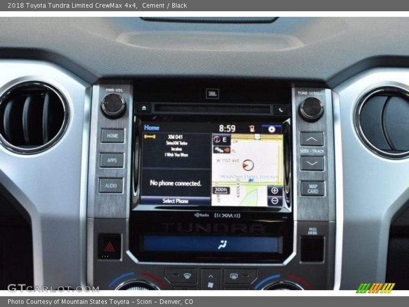 Navigation of 2018 Tundra Limited CrewMax 4x4