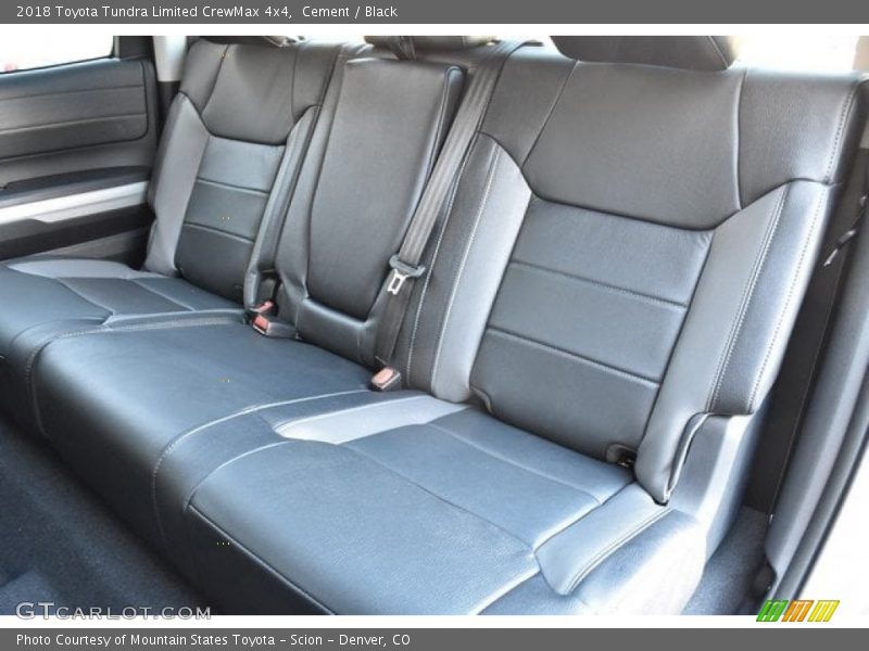 Rear Seat of 2018 Tundra Limited CrewMax 4x4
