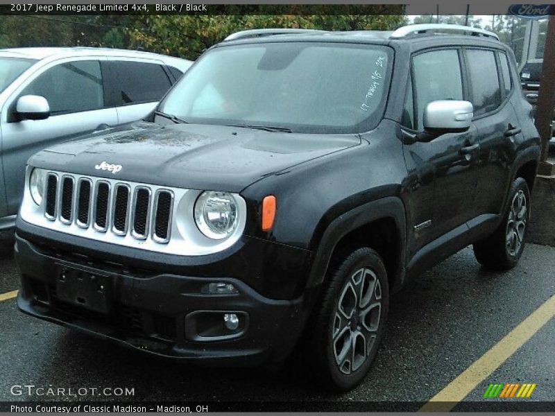 Black / Black 2017 Jeep Renegade Limited 4x4