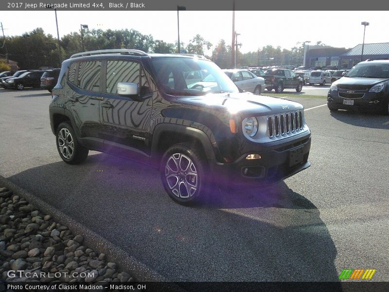 Black / Black 2017 Jeep Renegade Limited 4x4