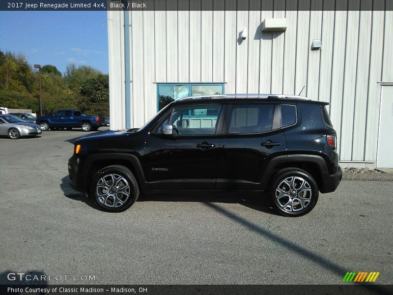 Black / Black 2017 Jeep Renegade Limited 4x4