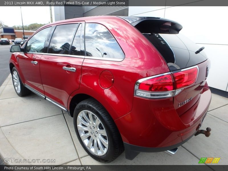 Ruby Red Tinted Tri-Coat / Medium Light Stone 2013 Lincoln MKX AWD