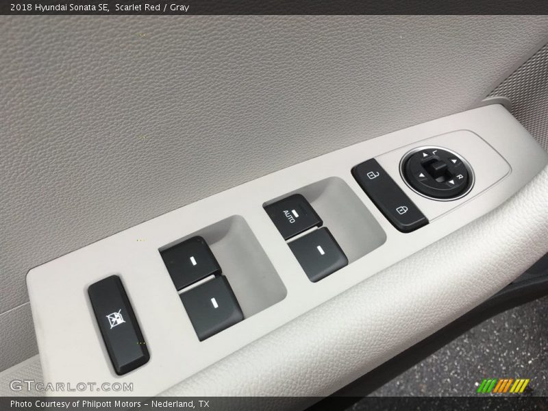 Scarlet Red / Gray 2018 Hyundai Sonata SE