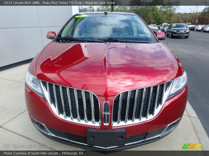 Ruby Red Tinted Tri-Coat / Medium Light Stone 2013 Lincoln MKX AWD