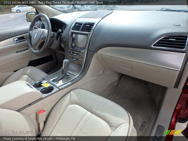 Ruby Red Tinted Tri-Coat / Medium Light Stone 2013 Lincoln MKX AWD