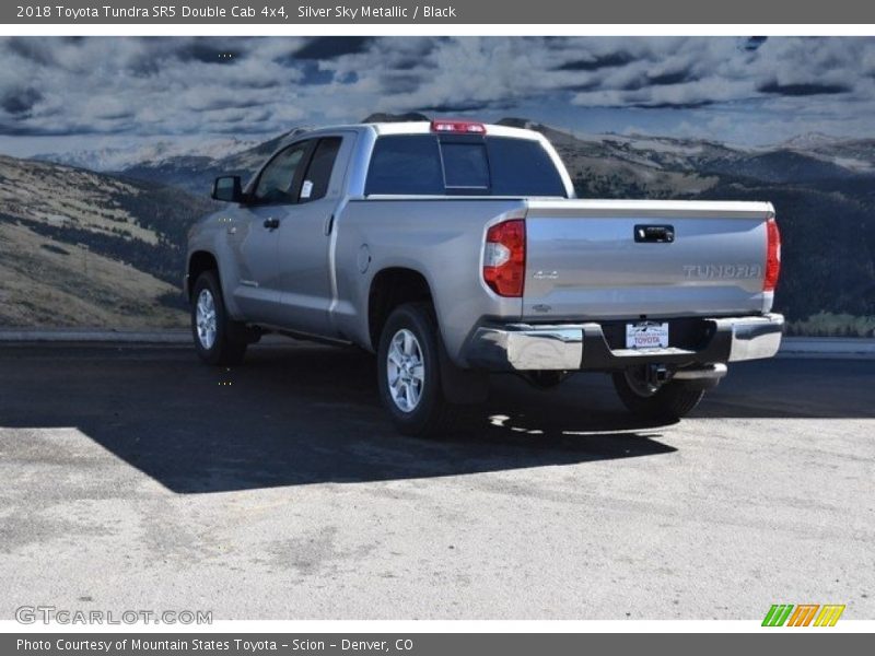 Silver Sky Metallic / Black 2018 Toyota Tundra SR5 Double Cab 4x4