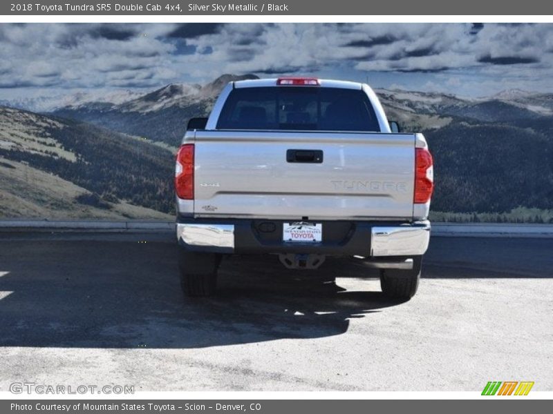 Silver Sky Metallic / Black 2018 Toyota Tundra SR5 Double Cab 4x4