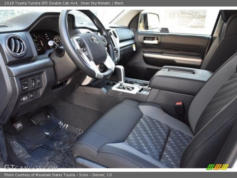 Silver Sky Metallic / Black 2018 Toyota Tundra SR5 Double Cab 4x4