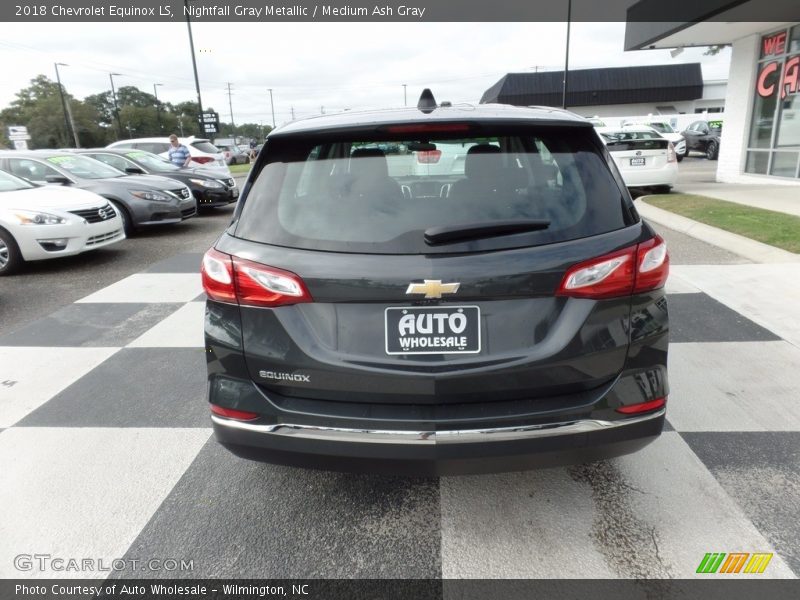 Nightfall Gray Metallic / Medium Ash Gray 2018 Chevrolet Equinox LS