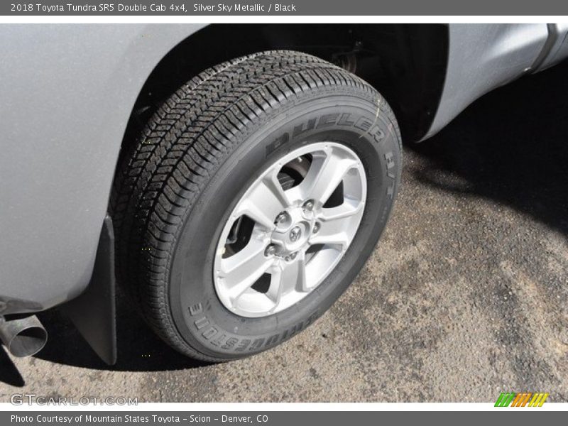 Silver Sky Metallic / Black 2018 Toyota Tundra SR5 Double Cab 4x4