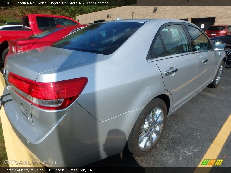Ingot Silver Metallic / Dark Charcoal 2012 Lincoln MKZ Hybrid
