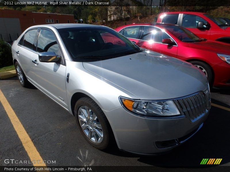 Ingot Silver Metallic / Dark Charcoal 2012 Lincoln MKZ Hybrid