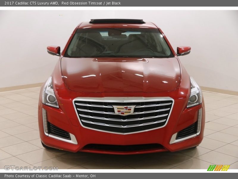 Red Obsession Tintcoat / Jet Black 2017 Cadillac CTS Luxury AWD