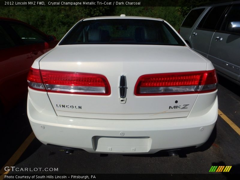 Crystal Champagne Metallic Tri-Coat / Dark Charcoal 2012 Lincoln MKZ FWD