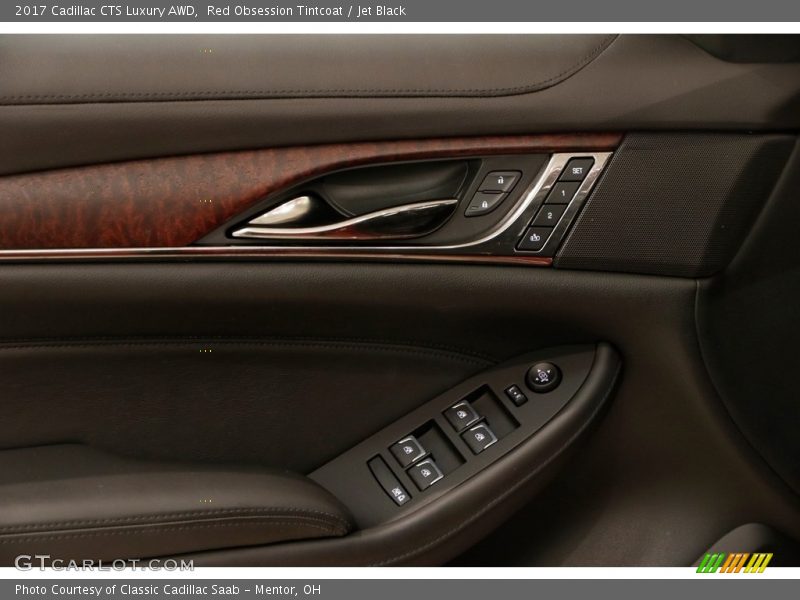 Red Obsession Tintcoat / Jet Black 2017 Cadillac CTS Luxury AWD
