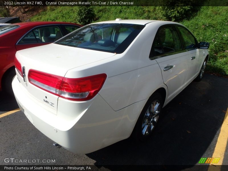 Crystal Champagne Metallic Tri-Coat / Dark Charcoal 2012 Lincoln MKZ FWD