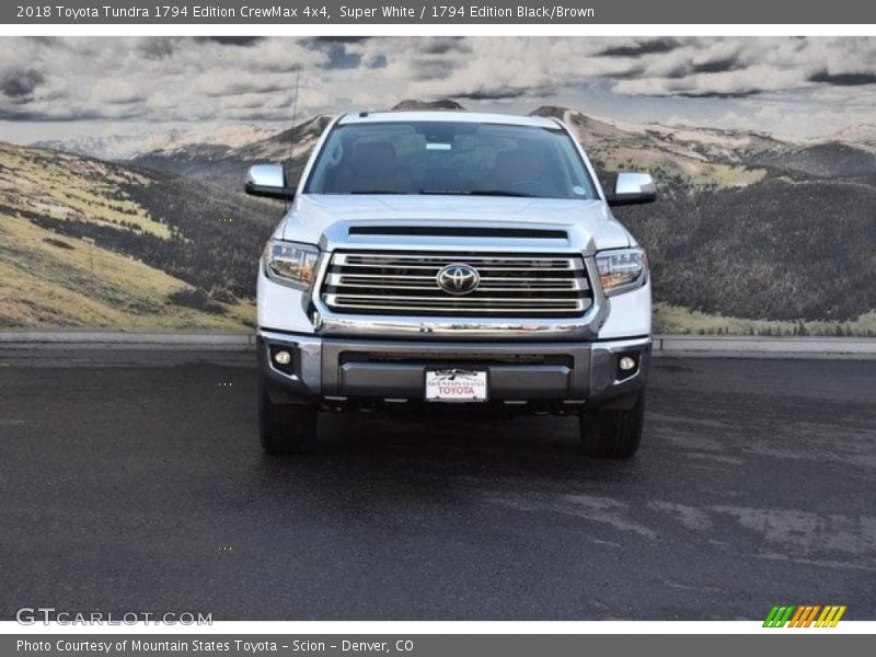 Super White / 1794 Edition Black/Brown 2018 Toyota Tundra 1794 Edition CrewMax 4x4